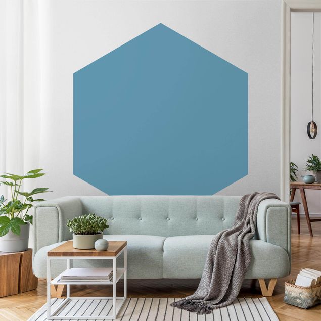 Hexagonal wallpapers Sea ​​Blue