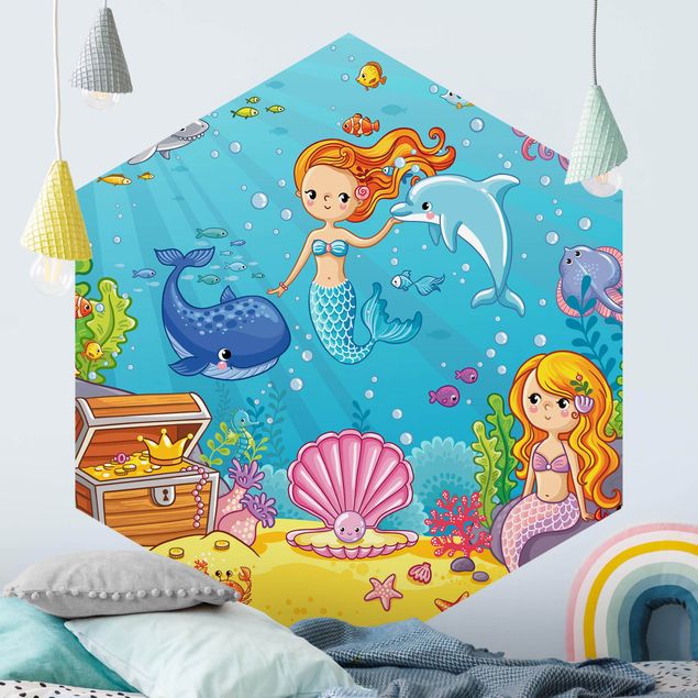 Undersea wallpaper Mermaid Underwater World