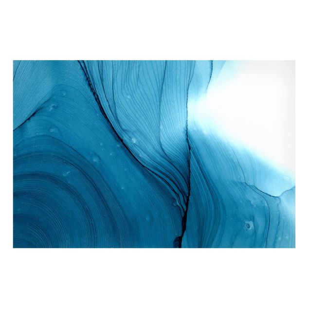 Prints abstract Mottled Blue