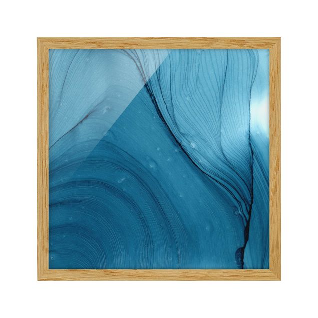 Contemporary art prints Mottled Blue