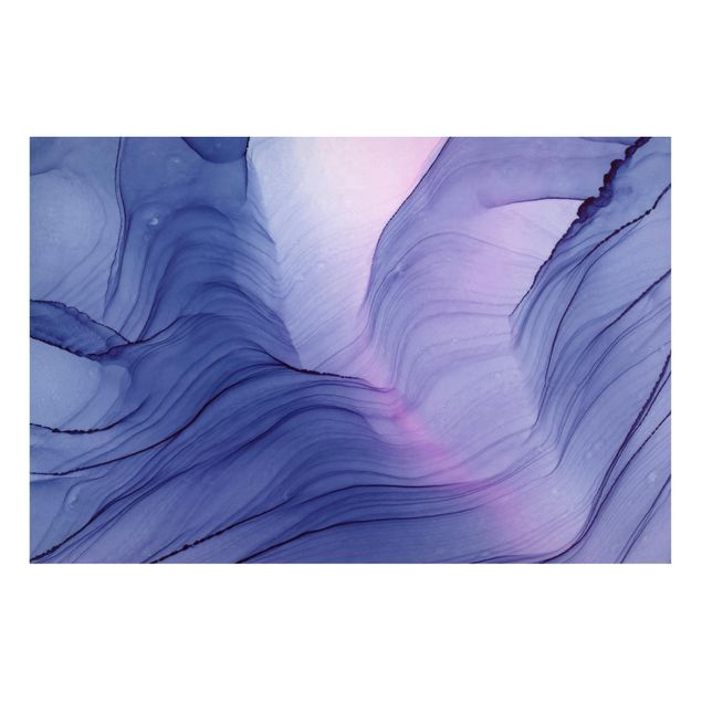 Prints abstract Mottled Violet