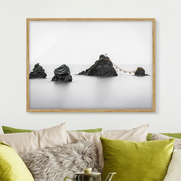 Landscape canvas prints Meoto Iwa -  The Married Couple Rocks