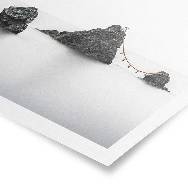 Modern art prints Meoto Iwa -  The Married Couple Rocks