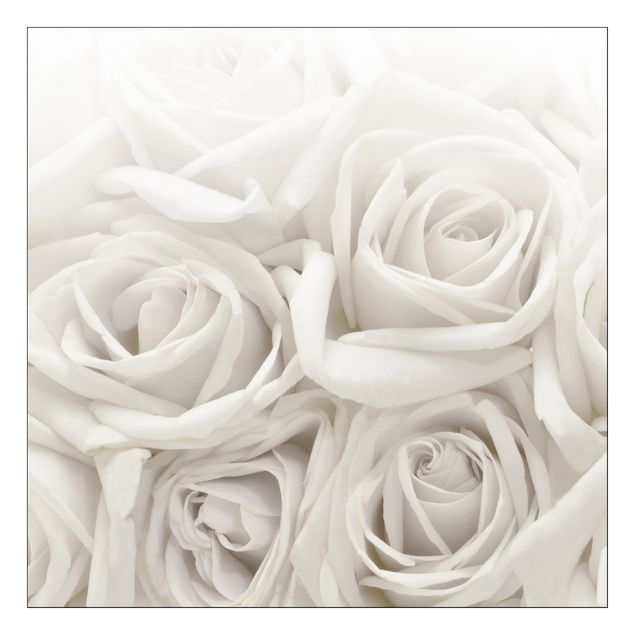 Furniture self adhesive vinyl White Roses