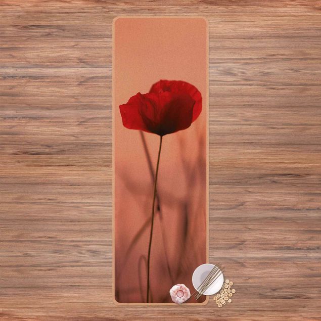 Modern rugs Poppy Flower In Twilight