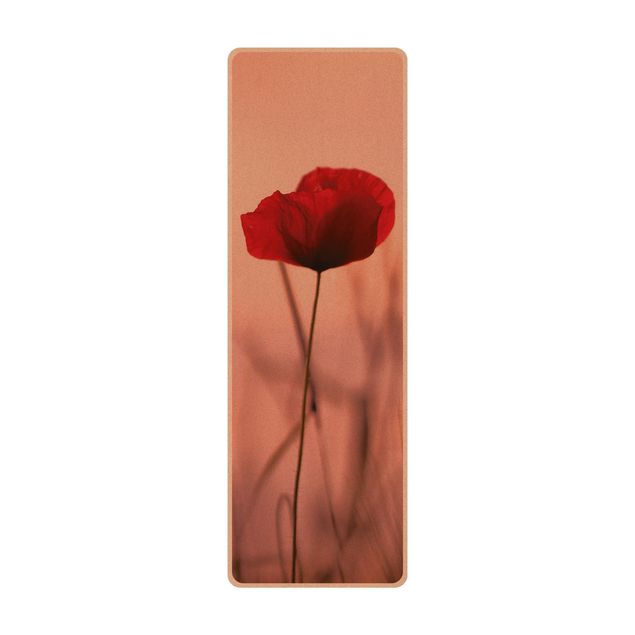 Yoga mat - Poppy Flower In Twilight