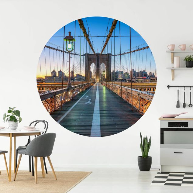 Modern wallpaper designs Dawn On The Brooklyn Bridge
