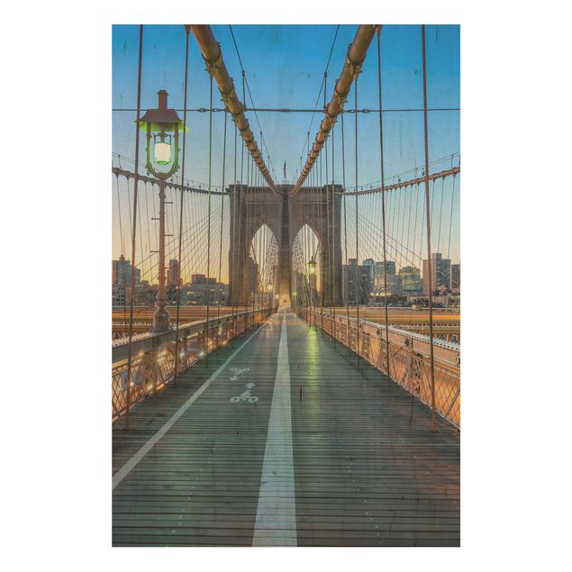 Prints Dawn On The Brooklyn Bridge
