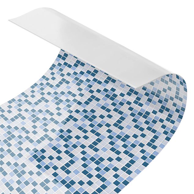 Kitchen splashbacks Mosaic Tiles Blue Gray