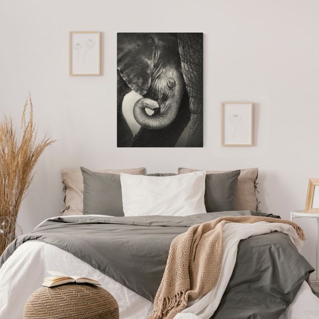 Canvas black and white Mother's Love