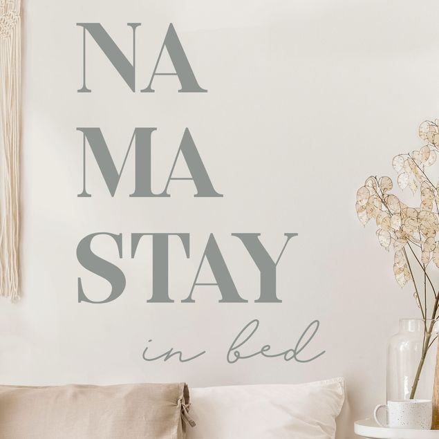 Wall stickers quotes Namastay In Bed