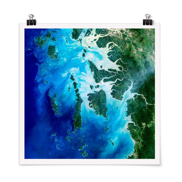 Sea prints NASA Picture Archipelago Southeast Asia