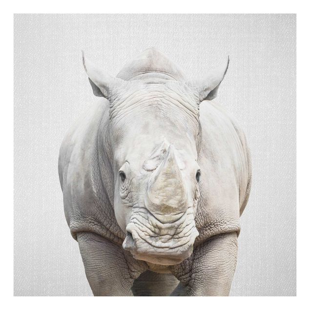 Black and white art Rhinoceros Nora