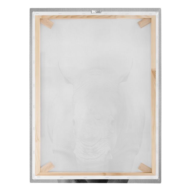 Prints Rhinoceros Nora Black And White