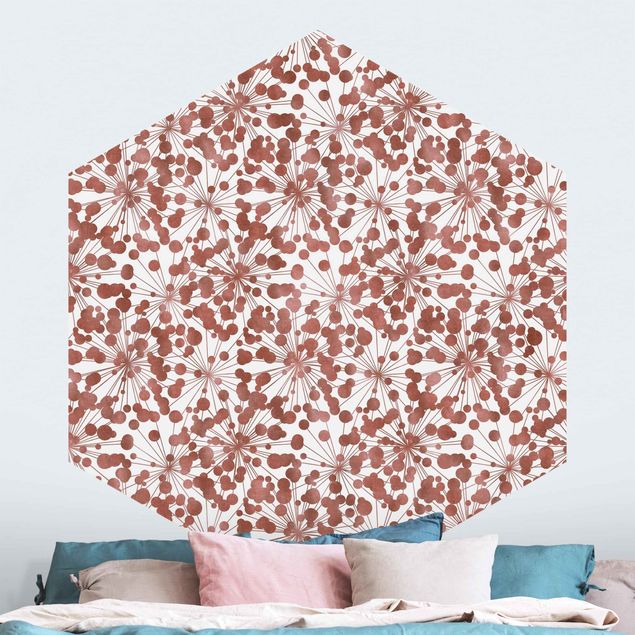Wallpapers dandelion Natural Pattern Dandelion With Dots Copper