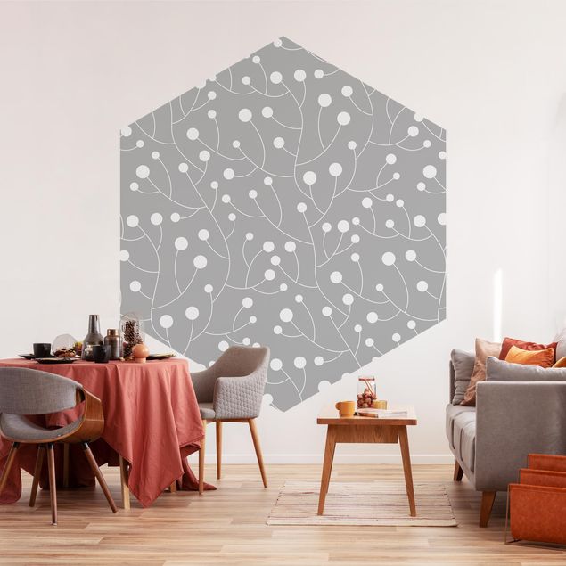 Wallpapers patterns Natural Pattern Growth With Dots On Gray