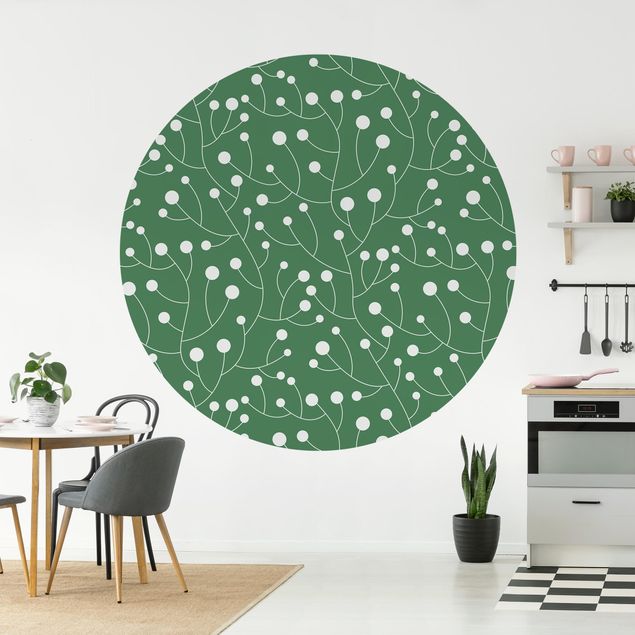 Wallpapers dots Natural Pattern Growth With Dots On Green