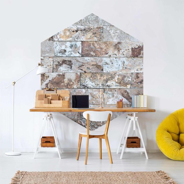 Contemporary wallpaper Natural Marble Stone Wall
