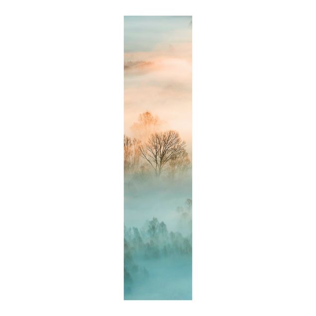 Sliding panel curtains landscape Fog At Sunrise