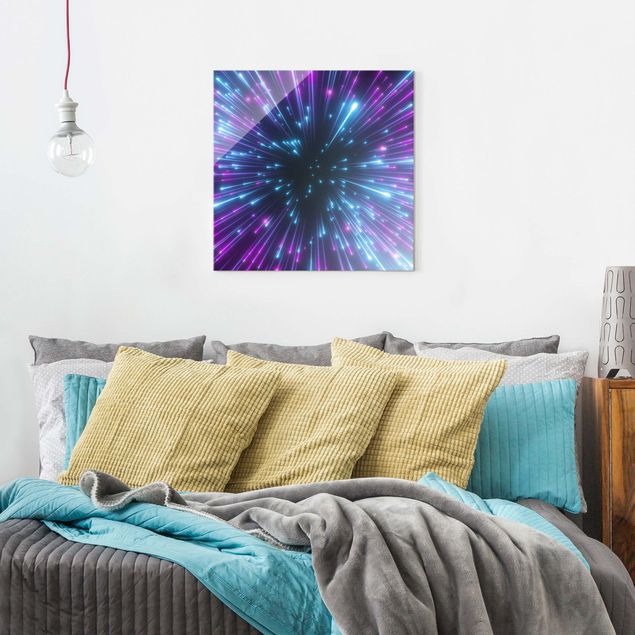 Contemporary art prints Neon Fireworks