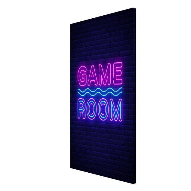 Modern art prints Neon Text Game Room