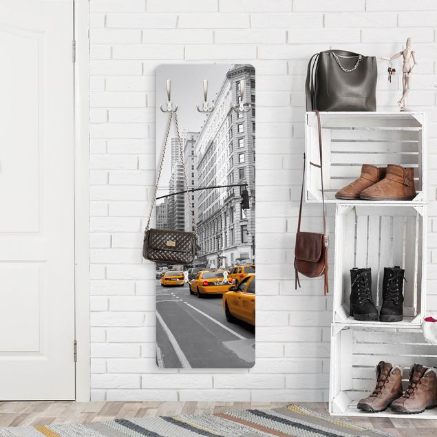 Wall mounted coat rack architecture and skylines New York, New York!