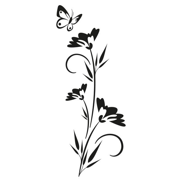 Wall stickers butterfly No.80 floret
