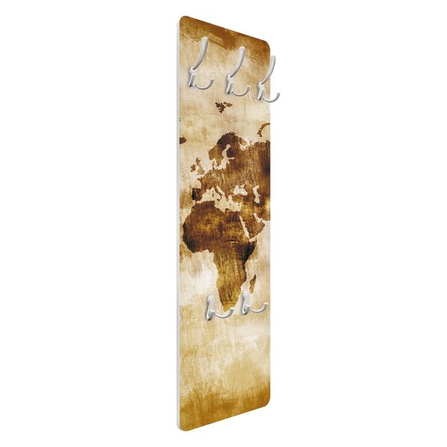 Coat rack vintage - No.CG75 Map Of The World