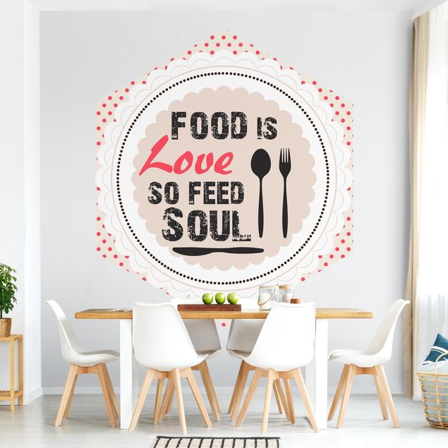 Modern wallpaper designs No.KA27 Food Is Love