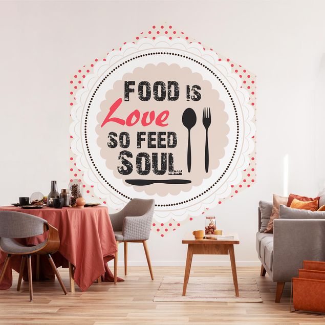 Wallpapers patterns No.KA27 Food Is Love