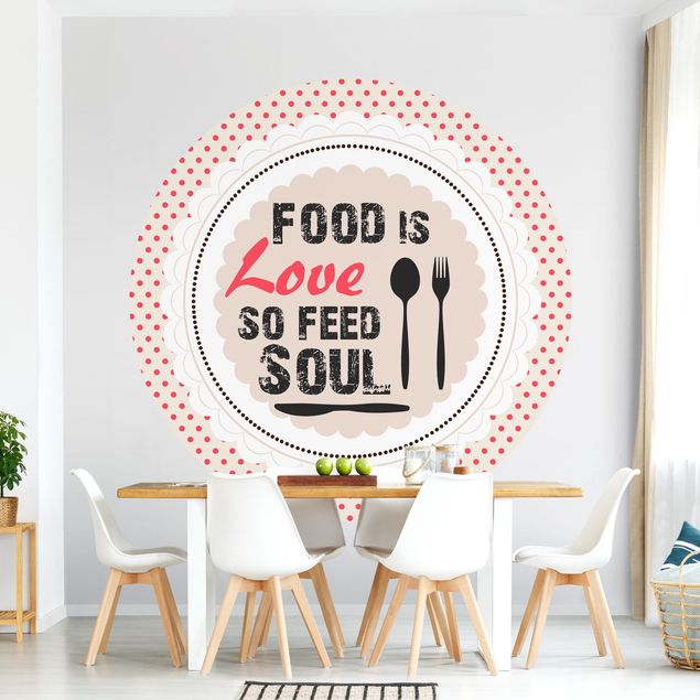 Spotty wallpaper No.KA27 Food Is Love