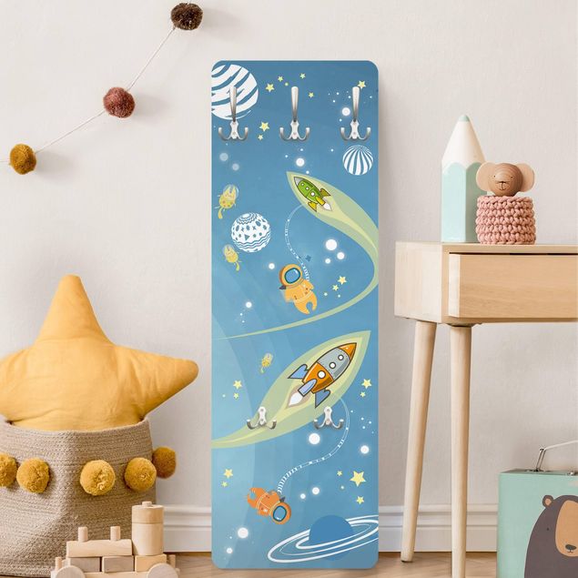 Nursery decoration No.MW16 Colourful Hustle And Bustle In Space