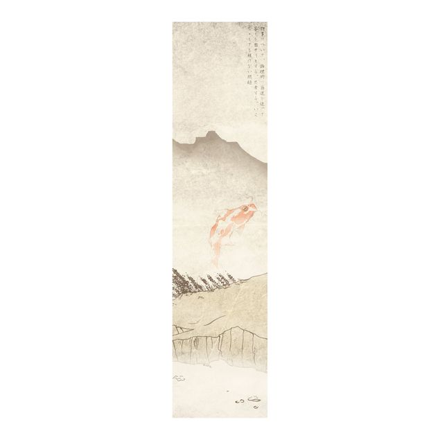 Sliding panel curtains landscape No.MW8 Japanese Silence