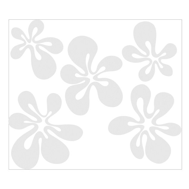 Flower stickers for glass No.UL481 Five Bubble Flowers