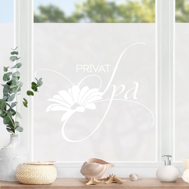 Flower stickers for glass No.UL600 Private Spa II