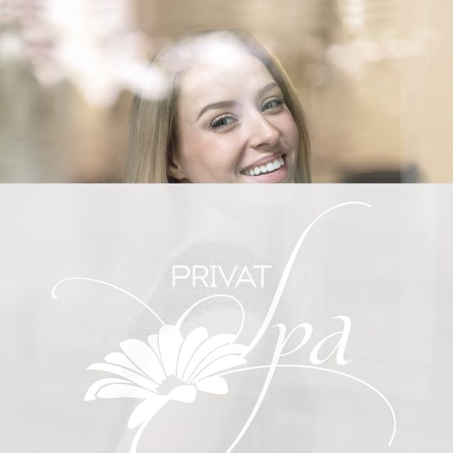 Privacy window film No.UL600 Private Spa II