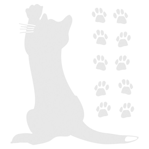 Window stickers animals No.UL631 Little Cat