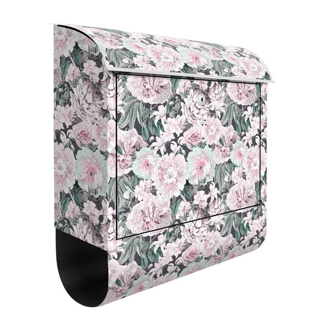 Letterboxes flower Nostalgic Peonies In Pastel Pink