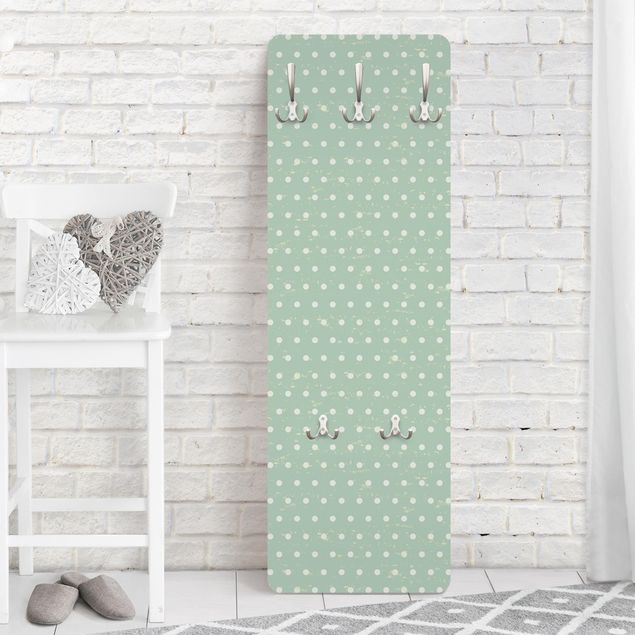 Wall mounted coat rack patterns Surface Design with Circles