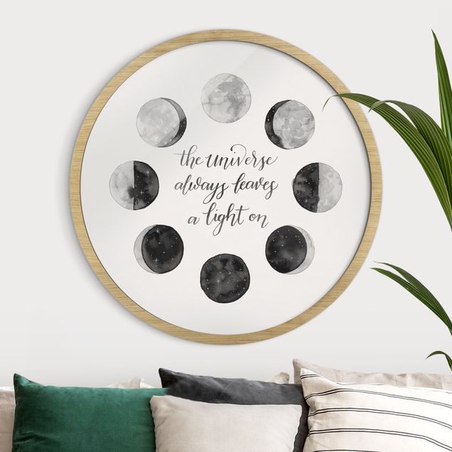 Prints quotes Ode To The Moon - Universe
