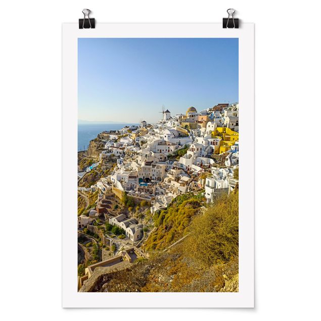 Posters landscape Oia On Santorini