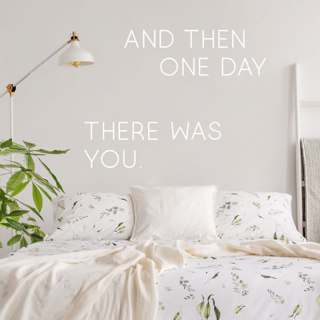 Wall decal One Day There Was You