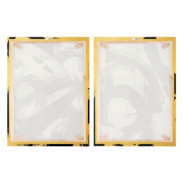 Print on canvas - Moving Onyx Duo
