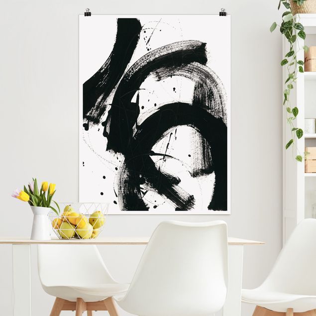 Black and white poster prints Moving Onyx