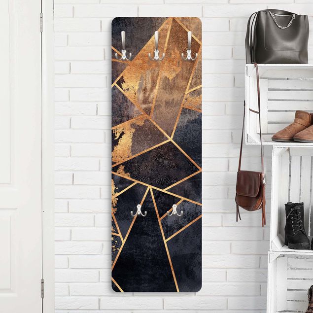 Coat rack patterns Onyx With Gold
