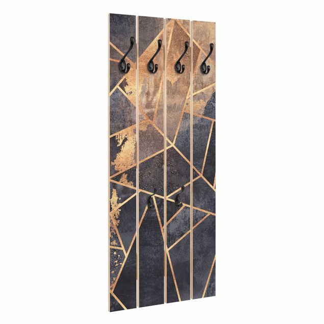 Wall coat hanger Onyx With Gold