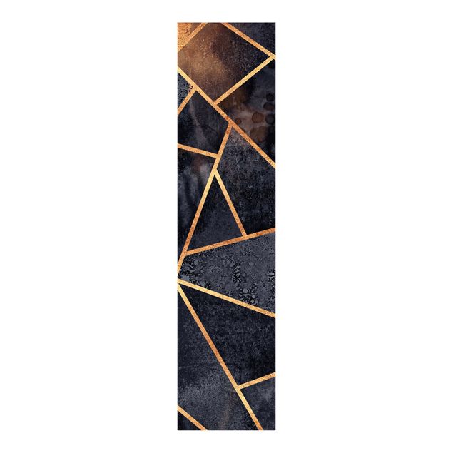 Sliding panel curtains patterns Onyx With Gold