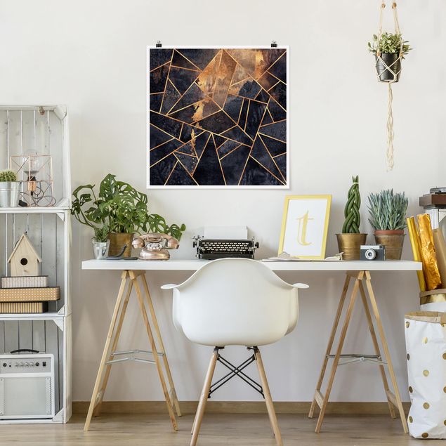 Canvas art Onyx With Gold