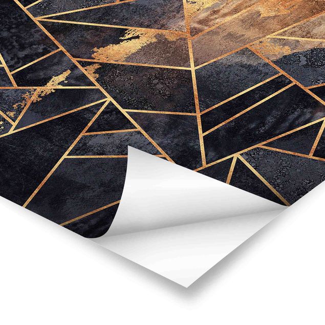 Prints Onyx With Gold