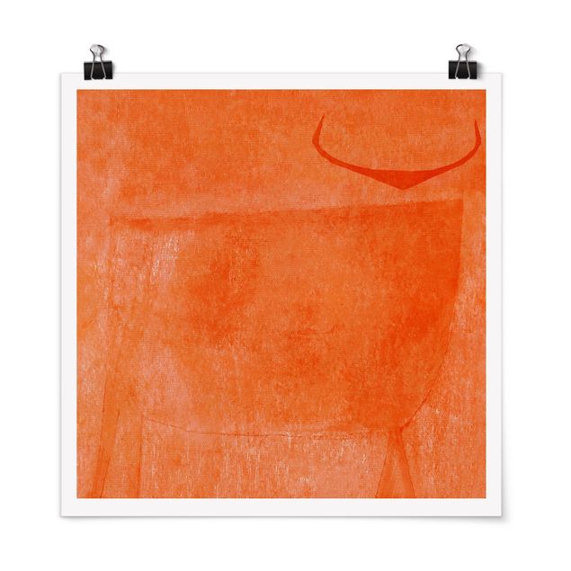 Posters abstract Orange Bull